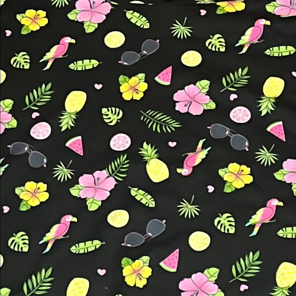 The Children’s Place Floral Dress Black with Pink/Yellow Accents XXL(16) NWT - Picture 2 of 5